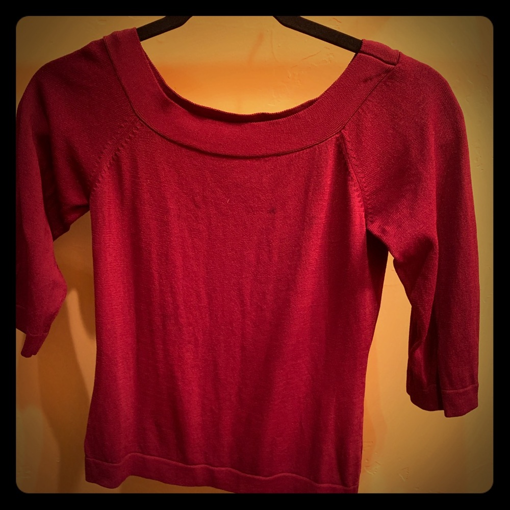 Bogart burgundy top